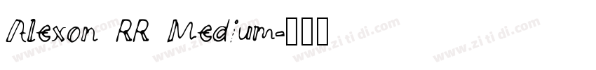 Alexon RR Medium字体转换